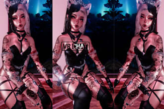 model custom vrchat avatar vr character furry nsfw avatar vrc avatar
