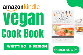 cookbook writer cookbook writing, design and formatting vegans cookbook