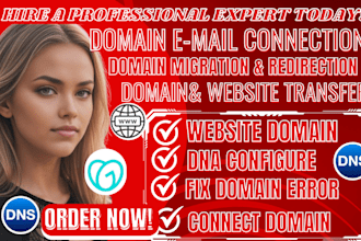 connect domain, do domain transfer, redirect domain, connect domain, fix domain