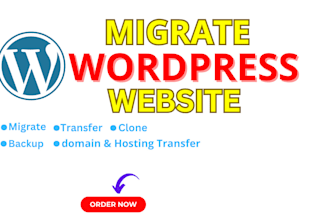 do migrate backup transfer or move wordpress website