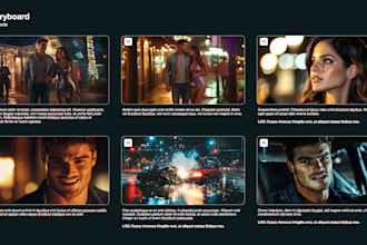 make a storyboard for your audiovisual project with ai