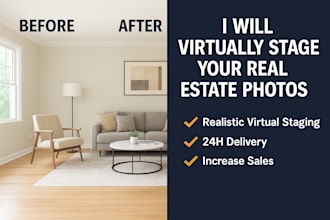 virtually stage your real estate photos to sell faster