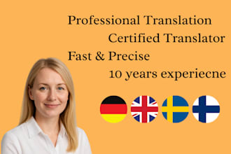 translate texts and support multilingual tourism and event projects