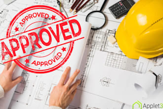 provide florida pe stamp, architectural stamp, USA stamp, city permit floor plan