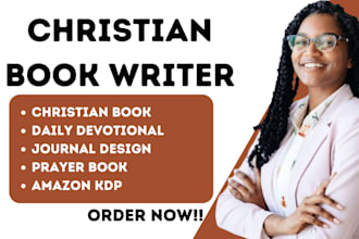 christian ebook ghostwriting daily devotional, ebook ghost writer journal design