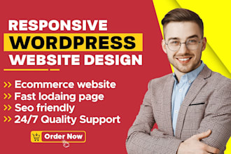design, build, clone wordpress website or redesign business website development