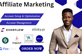 setup impact, clickbank, flexoffers, everflow, ebay, cj affiliate account