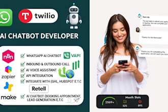 build custom ai chatbots for whatsapp marketing SMS IVR automation with twilio