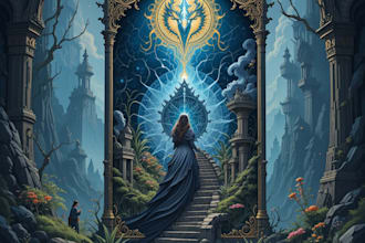 create stunning fantasy book covers,  illustrations