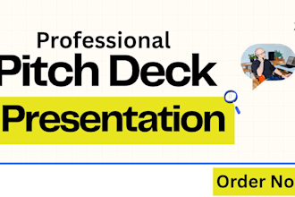 design powerpoint presentation and business pitch deck