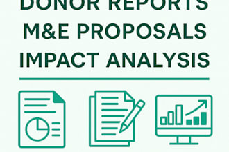 write donor ready me reports proposals and analyze project data