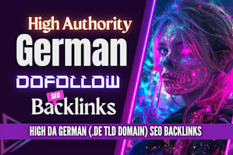 provide dofollow SEO german backlinks for google local rank