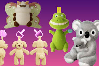 do 3d model of plush toy and crochet plush design in realistic or cartoon style