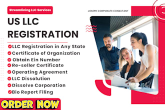 register US llc and ein for non residents, dissolve US llc