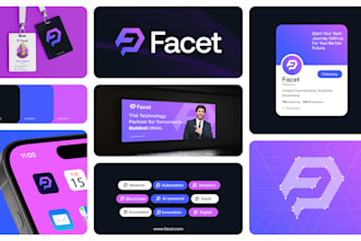 create minimalist business logo design, brand identity kit and brand guidelines