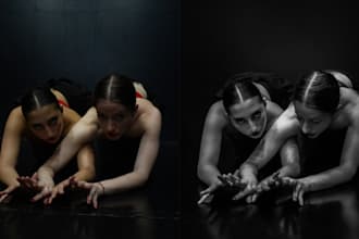 do photo editing, skin retouching and color grading