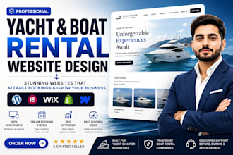create luxury yacht, boat or cruise rental wordpress website