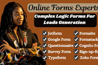 create a professional form or questionnaire using jotform google form mailchimp