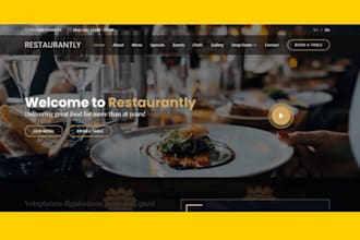 create optimize restaurant ecommerce website food recipe website grocery website