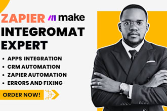 setup zapier and integromat make to automate workflow