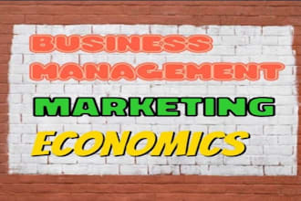 do business management assigned, economic, strategic marketing, leadership, MBA