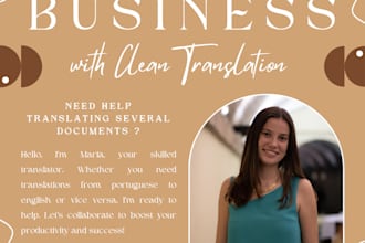 translate english to portuguese and vice versa accurately