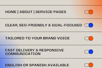 write clear, persuasive website copy tailored to your brand