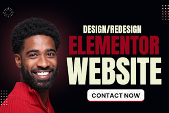 design, redesign copy clone, or revamp wordpress website elementor pro website