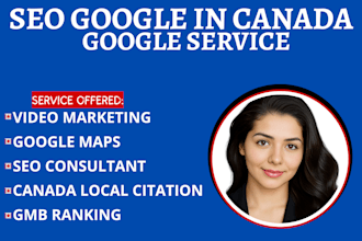 put your seo service on google, website, local listing, canada