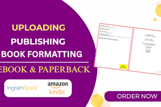 format, edit upload, publish book, ebook amazon kdp publishing kindle, paperback