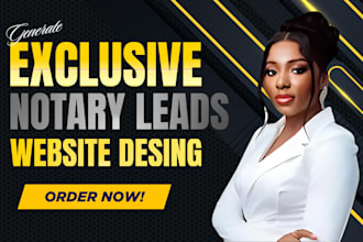 build notary website notary landing page notary wordpress website notary leads
