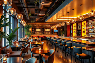 do lounge bar interior design, cafe, restaurant, nightclub, coffee shop