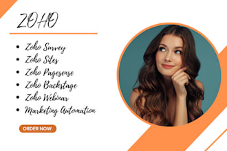 setup zoho survey, sites, pagesense, backstage, webinar, marketing automation