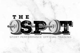 design unique trendy gym fitness sports health monogram logo