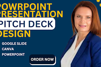design or redesign a company powerpoint presentation or pitch deck that impress
