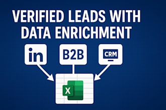 enrich your lead list with linkedin, email, and phone data