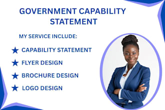 design a professional federal government or business capability statement