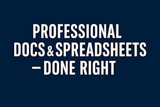 fix and format your word or google doc