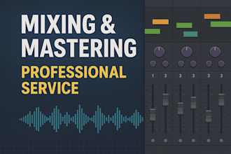 mix and master your vocals and beat for industry quality