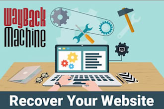 restore, recreate any website into html, wordpress from wayback machine