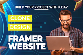 design framer landing page, framer website, clone and fix