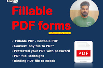 create fillable and editable pdf, protective ebook