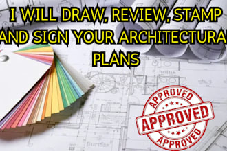 draw and stamp architectural plan, engineering plan, mep, hvac for city permit