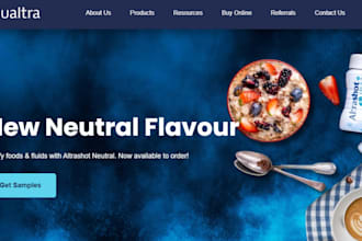 squarespace supplement website nutraceutical website peptide  brand website