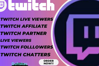 twitch channel promotion twitch affiliate twitch partner twitch live viewers