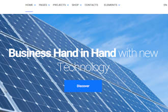 wix wordpress remodeling solar website roofing  solar panel handyman website