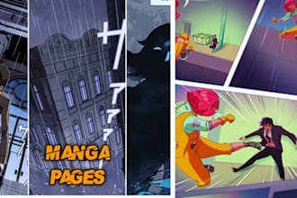 draw nsfw manga pages, anime art, and manga style storyboards