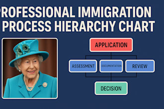 create a clear and professional hierarchy chart for your immigration process