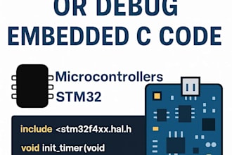 develop or debug embedded c code for microcontrollers and stm32