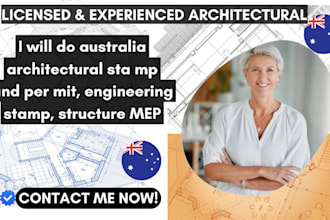 do australia architectural sta mp and per mit, engineering sta mp, structure mep